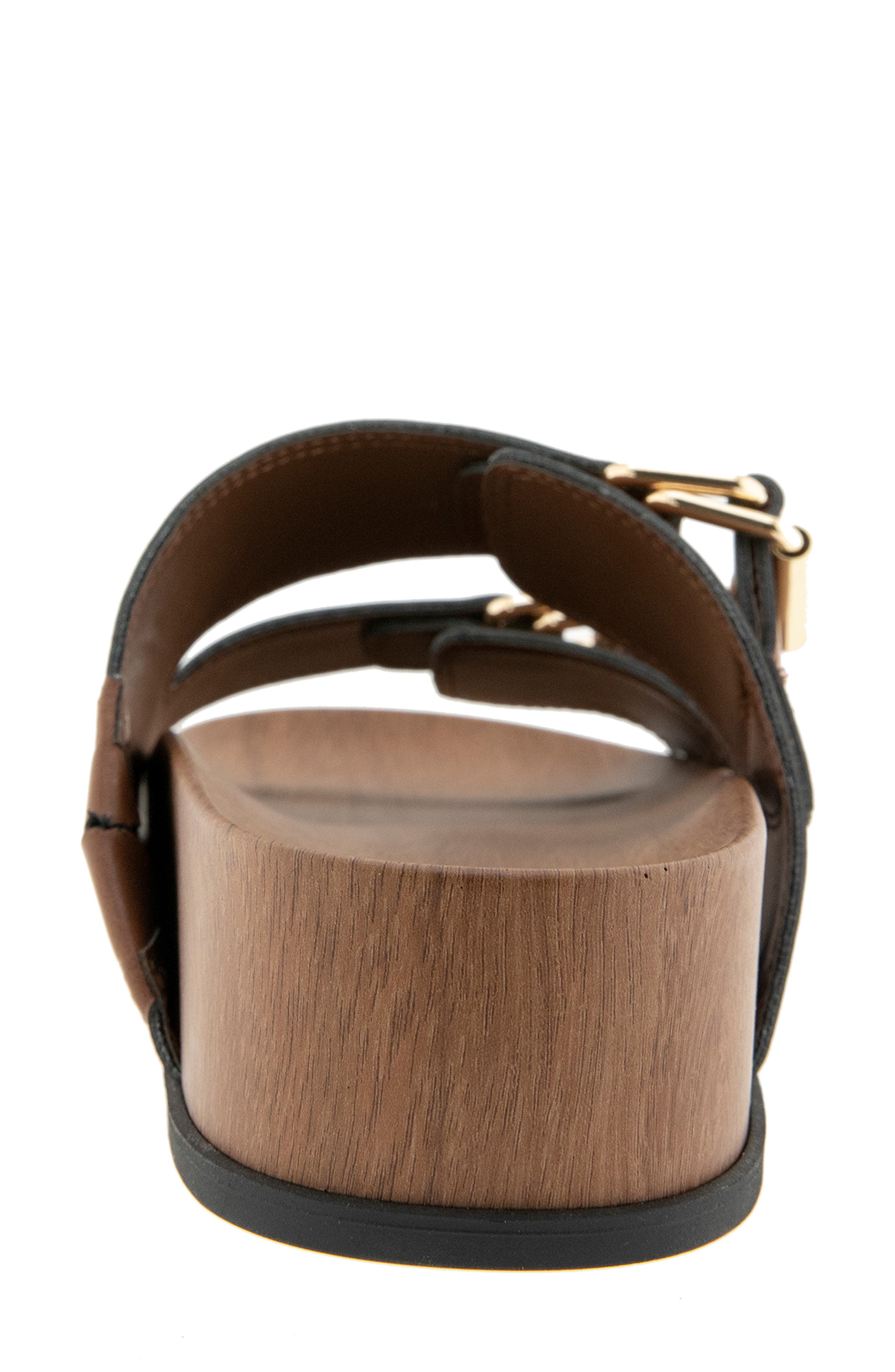 BCBG Sanzia Platform Slide Sandal, Alternate, color, Tobacco Brown