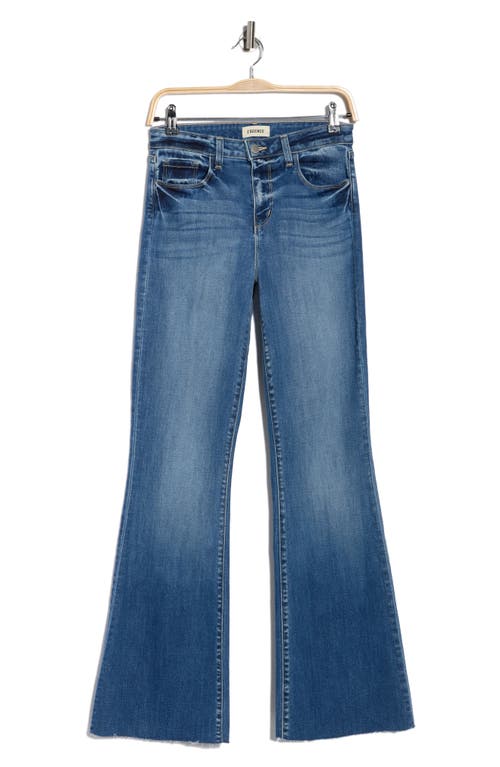 L Agence L'agence Sera High Waist Flare Jeans In Blue
