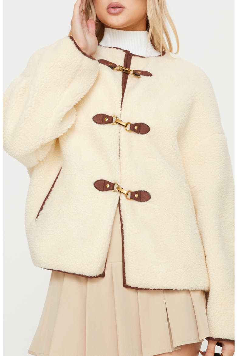 Adylic Teddy Faux Shearling Coat, Main, color, CREAM