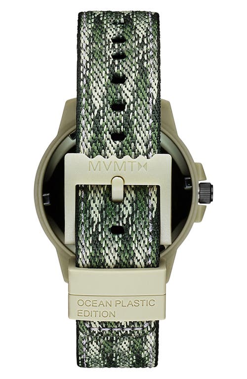 Mvmt Watches Minimal Sport Ocean Plastic Strap Watch, 38mm In Atlantic Green