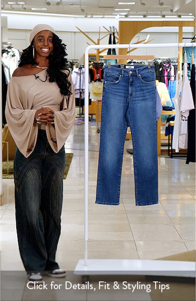 Kendra High Waist Straight Leg Jeans, sales video thumbnail