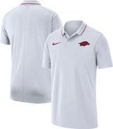 Nike Men's Nike White Arkansas Razorbacks 2023 Coaches Performance Polo