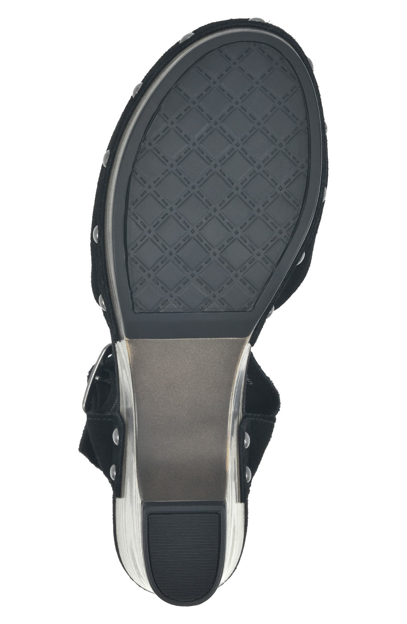 WHITE MOUNTAIN Cherub Platform Sandal, Alternate, color, BLACK SUEDE