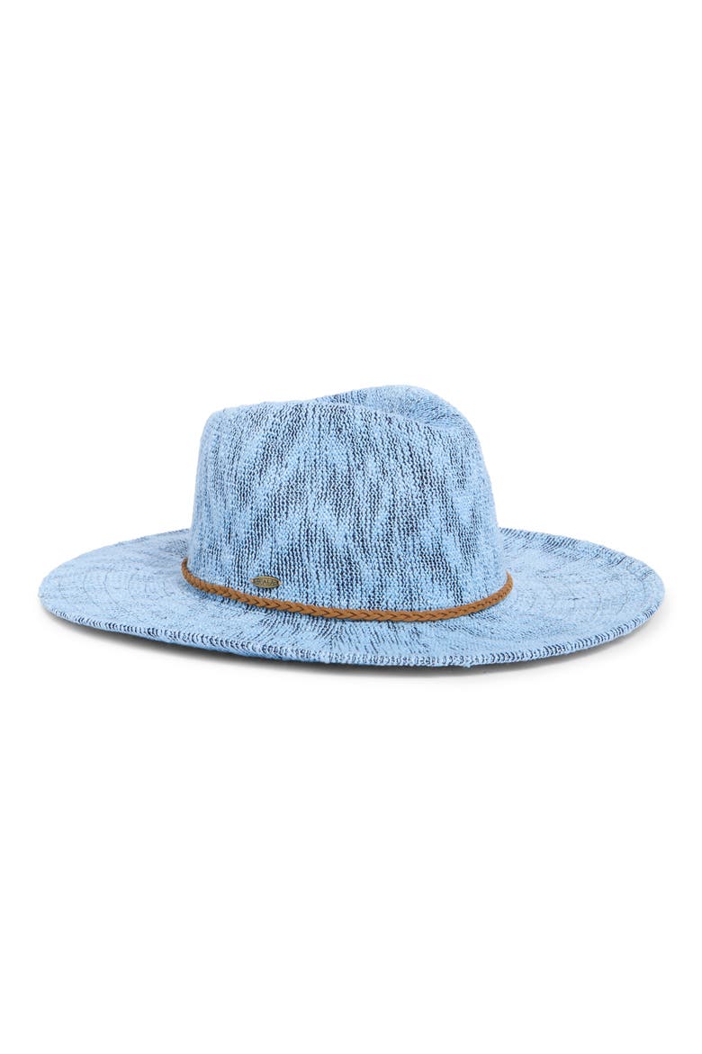 Knit Fedora, Main, color, DENIM