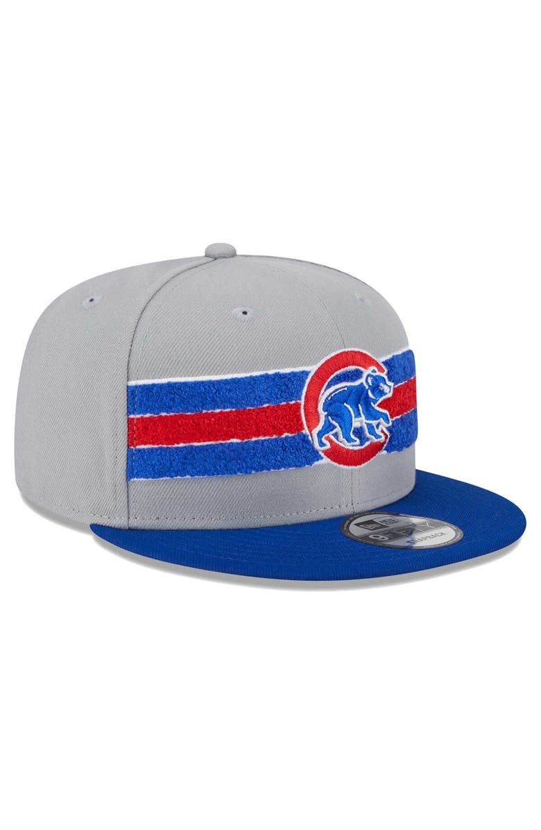 New Era Men's New Era Gray/Royal Chicago Cubs Band 9FIFTY Snapback Hat, Alternate, color, 