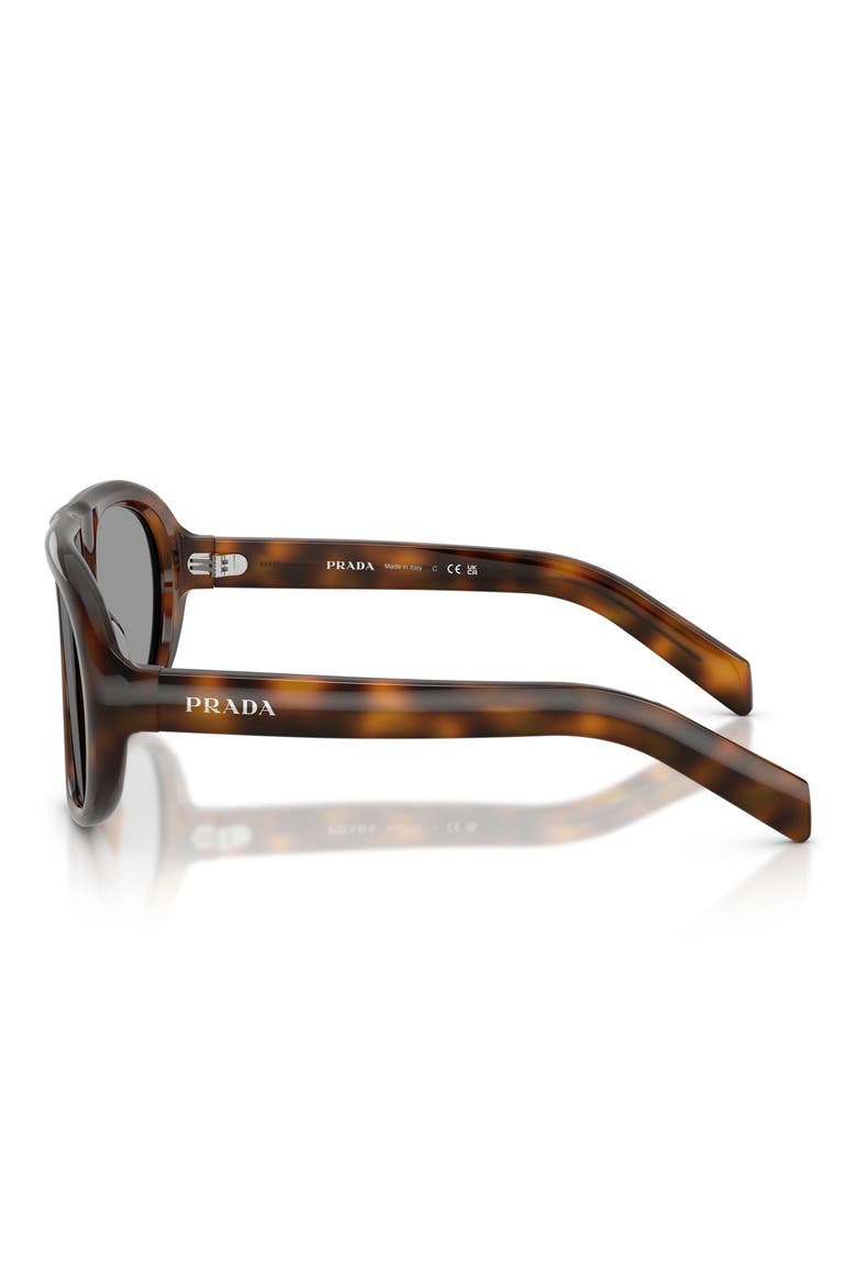57mm Irregular Sunglasses, Alternate, color, JUNIPER TORTOISE / GREY