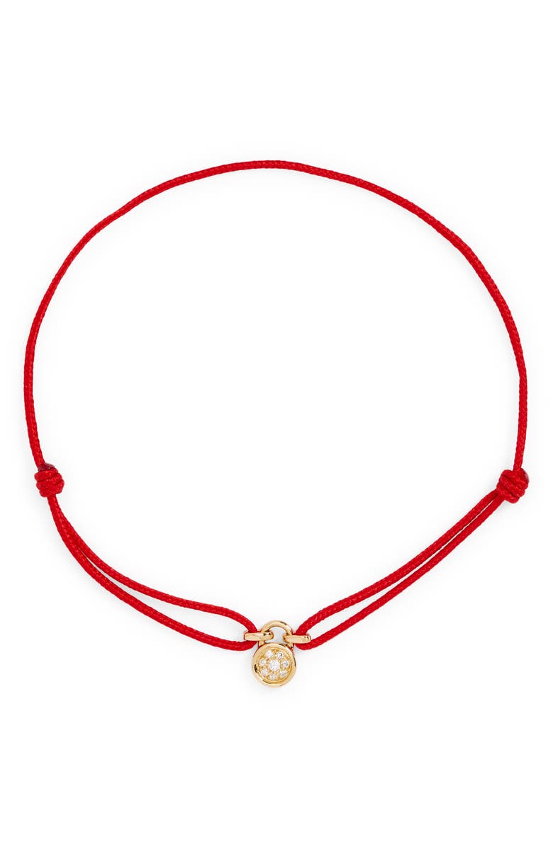 COURBET Pont de Arts Adjustable Lab Created Diamond Slider Bracelet, Main, color, 