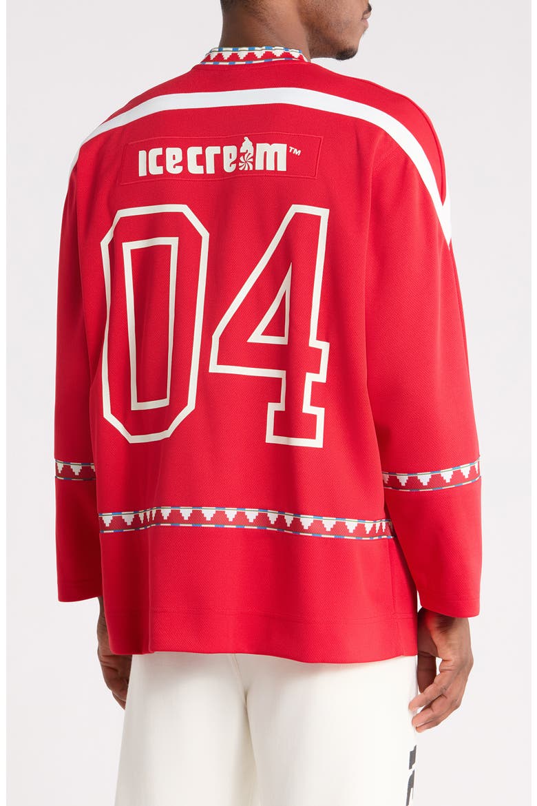 Party On Long Sleeve Mesh Jersey, Alternate, color, GOJI BERRY