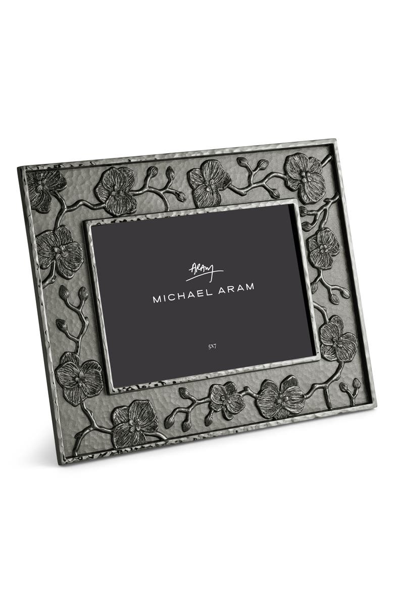Michael Aram Orchid Sculpted Picture Frame, Main, color, Grey/ Black