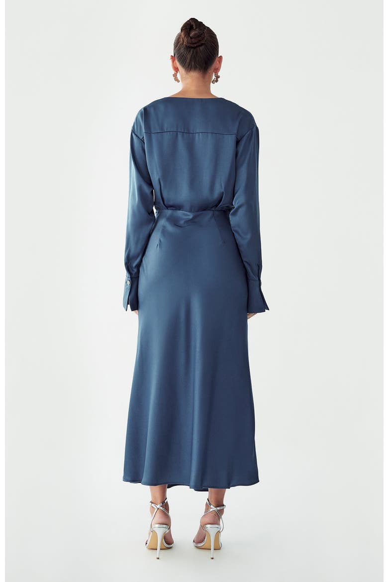Glades Maxi Dress, Alternate, color, Steel Blue