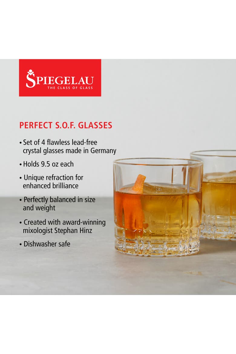 Perfect S.O.F. Glass Set of 4, Alternate, color, Clear