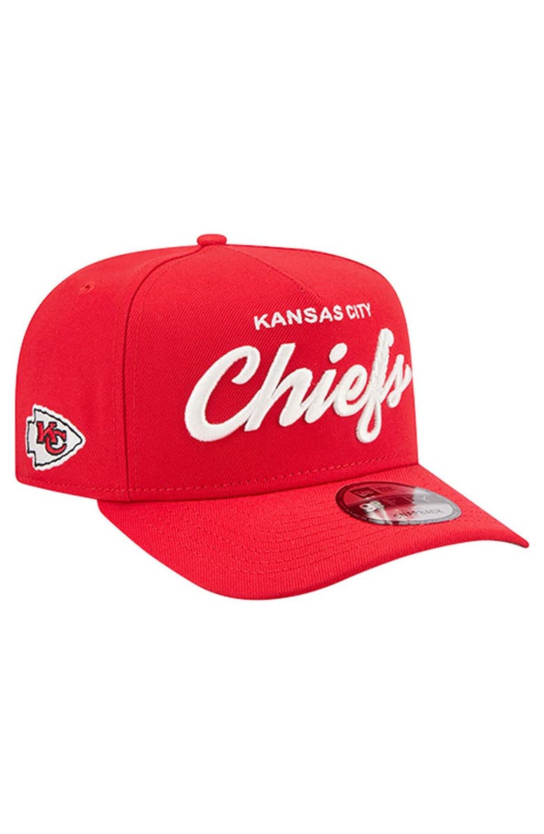 New Era Men
s New Era  Red Kansas City Chiefs Local Play A-Frame 9FIFTY Snapback Hat, Main, color, Red