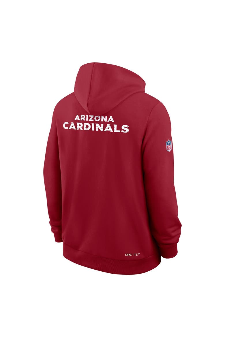 Men's Nike Cardinal Arizona Cardinals Sideline Standard Issue Initial Home Dri-FIT Hoodie, Alternate, color, Cardinal