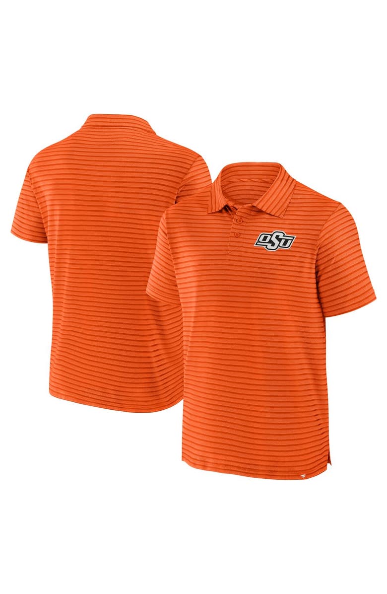 FANATICS Men's Fanatics Orange Oklahoma State Cowboys Victory Calls Stripe Polo, Main, color, 