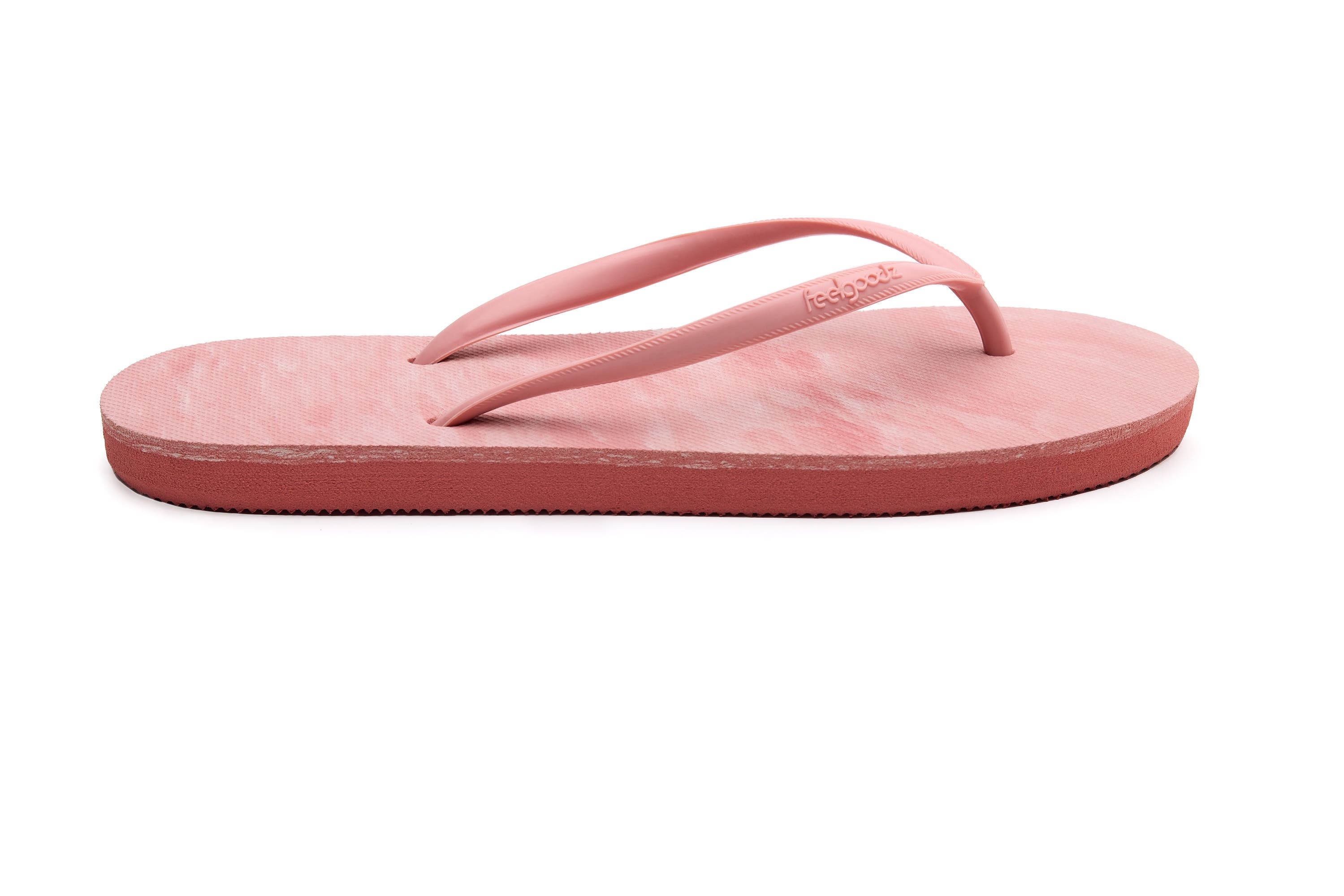 Women's Slimz Remix Natural Rubber Flip-Flip Thong Sandals, Alternate, color, Coral