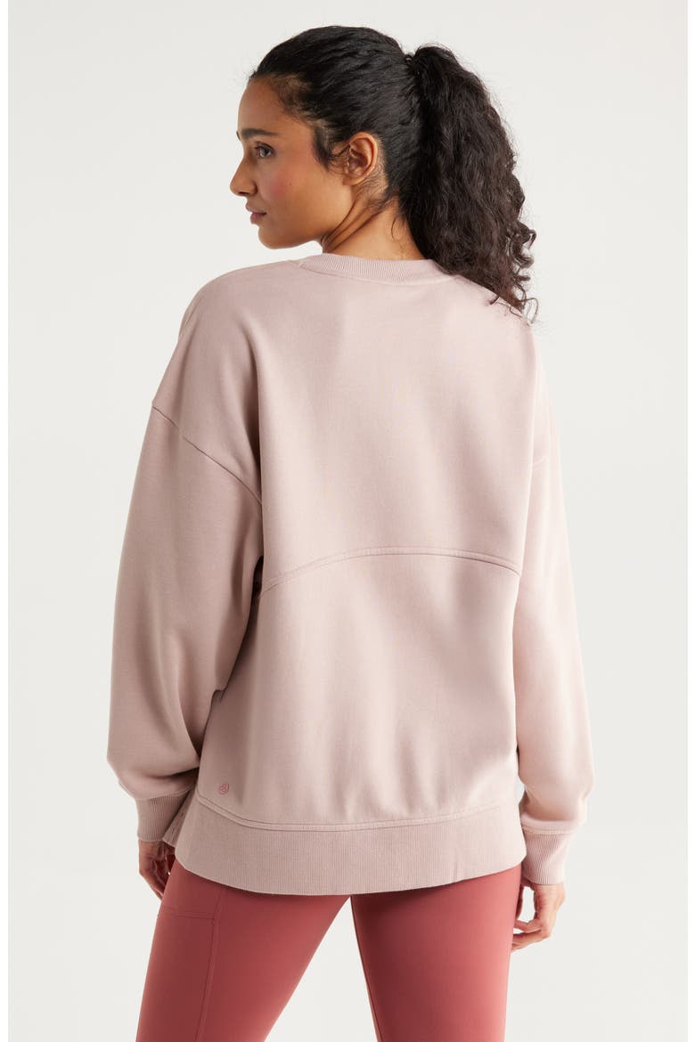 Ultracozy Fleece Relaxed Sweatshirt, Alternate, color, PINK FAWN