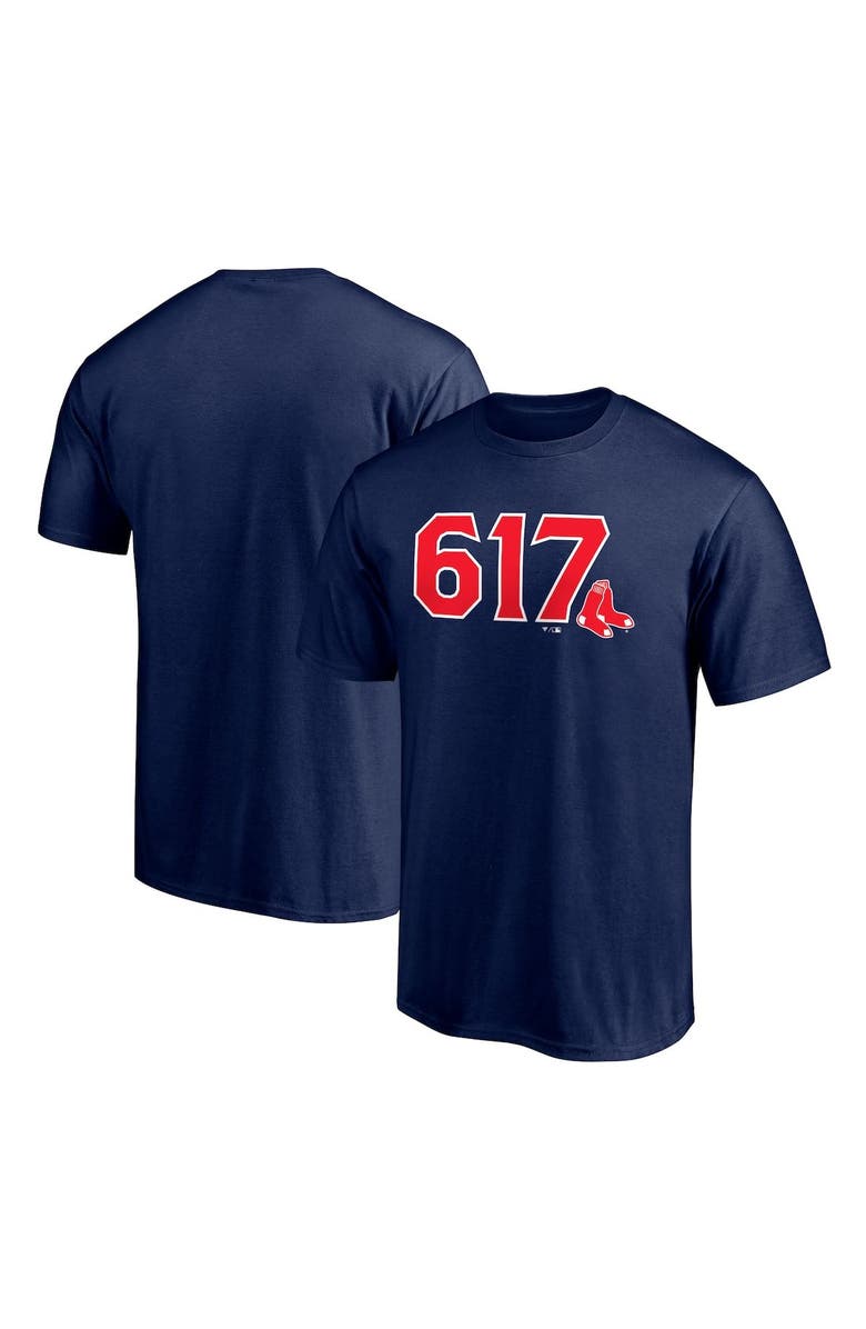FANATICS Men's Fanatics Branded Navy Boston Red Sox Hometown 617 T-Shirt, Main, color,