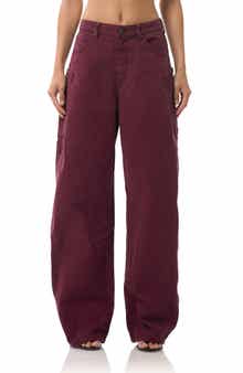 AFRM Bexley Corduroy Pocket Barrel Leg Jeans