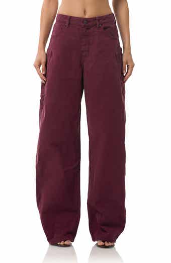 AFRM Bexley Corduroy Pocket Barrel Leg Jeans