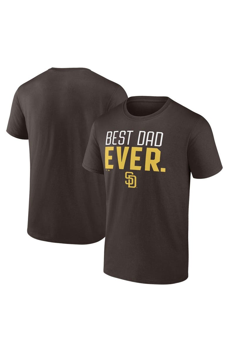PROFILE Men's Brown San Diego Padres Big & Tall Best Dad T-Shirt, Alternate, color, 