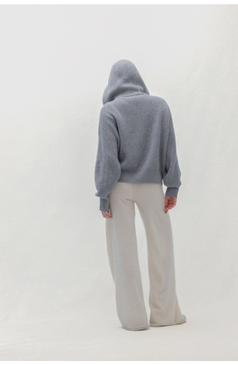 NAKED CASHMERE Luxe Puff Zip Up Cardigan, Alternate, color, Husky