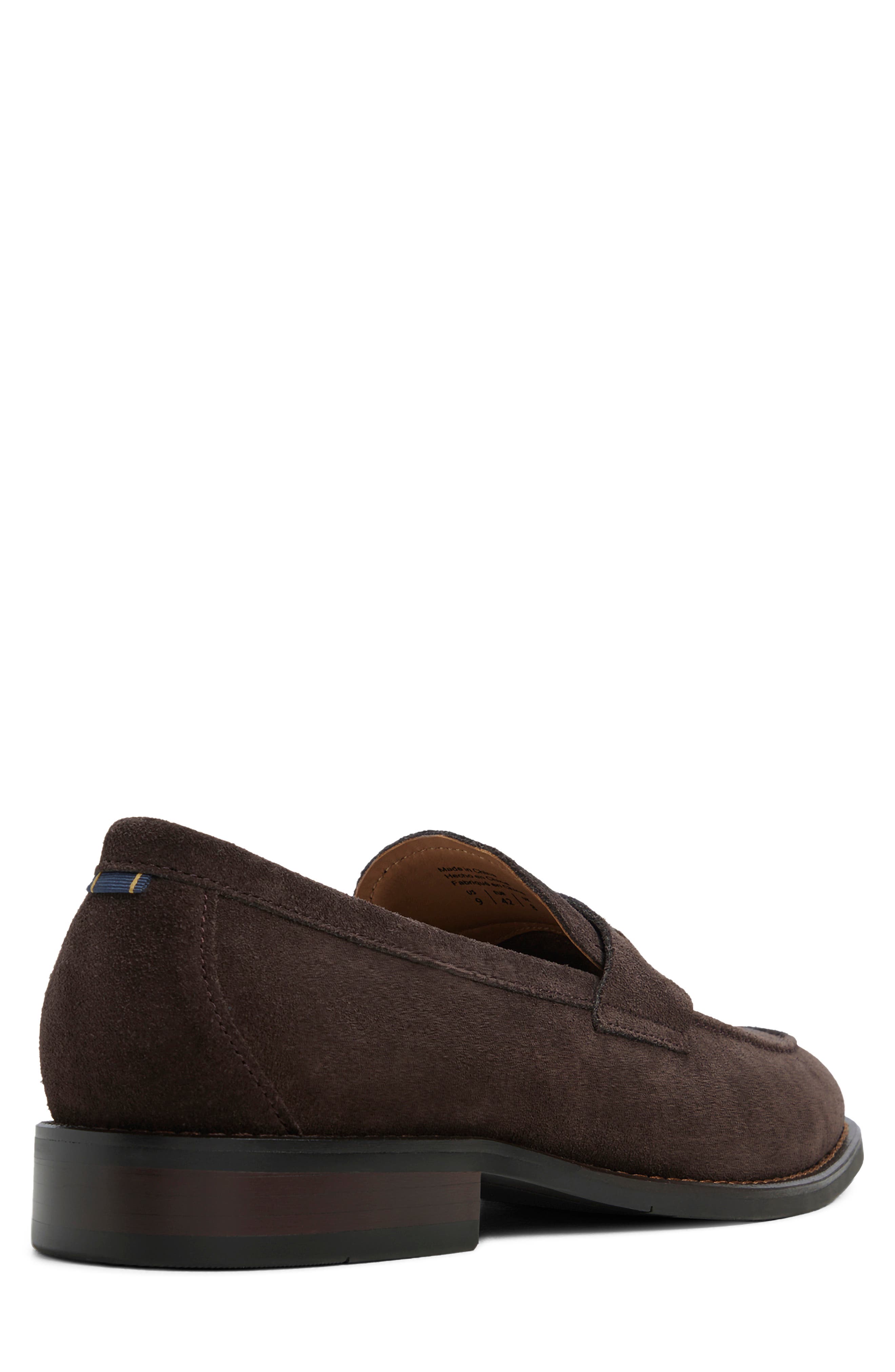 Glenrock Penny Loafer, Alternate, color, DARK BROWN