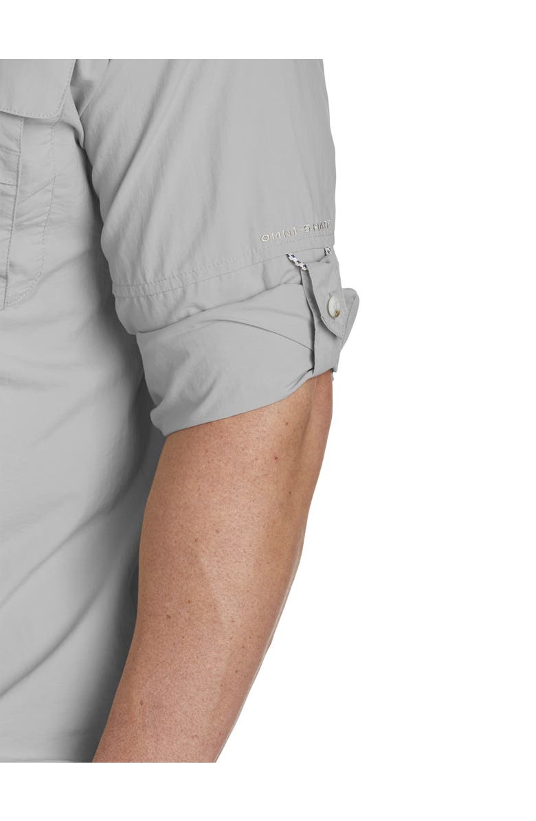 Columbia Big & Tall PFG Bahama II Long-Sleeve Sport Shirt, Alternate, color, Cool Grey