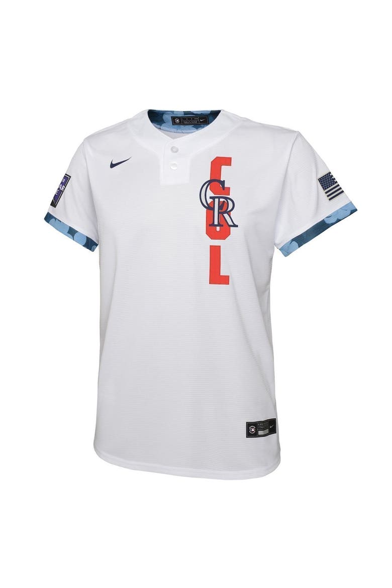 Youth Nike White Colorado Rockies 2021 MLB All-Star Game Jersey, Alternate, color, White