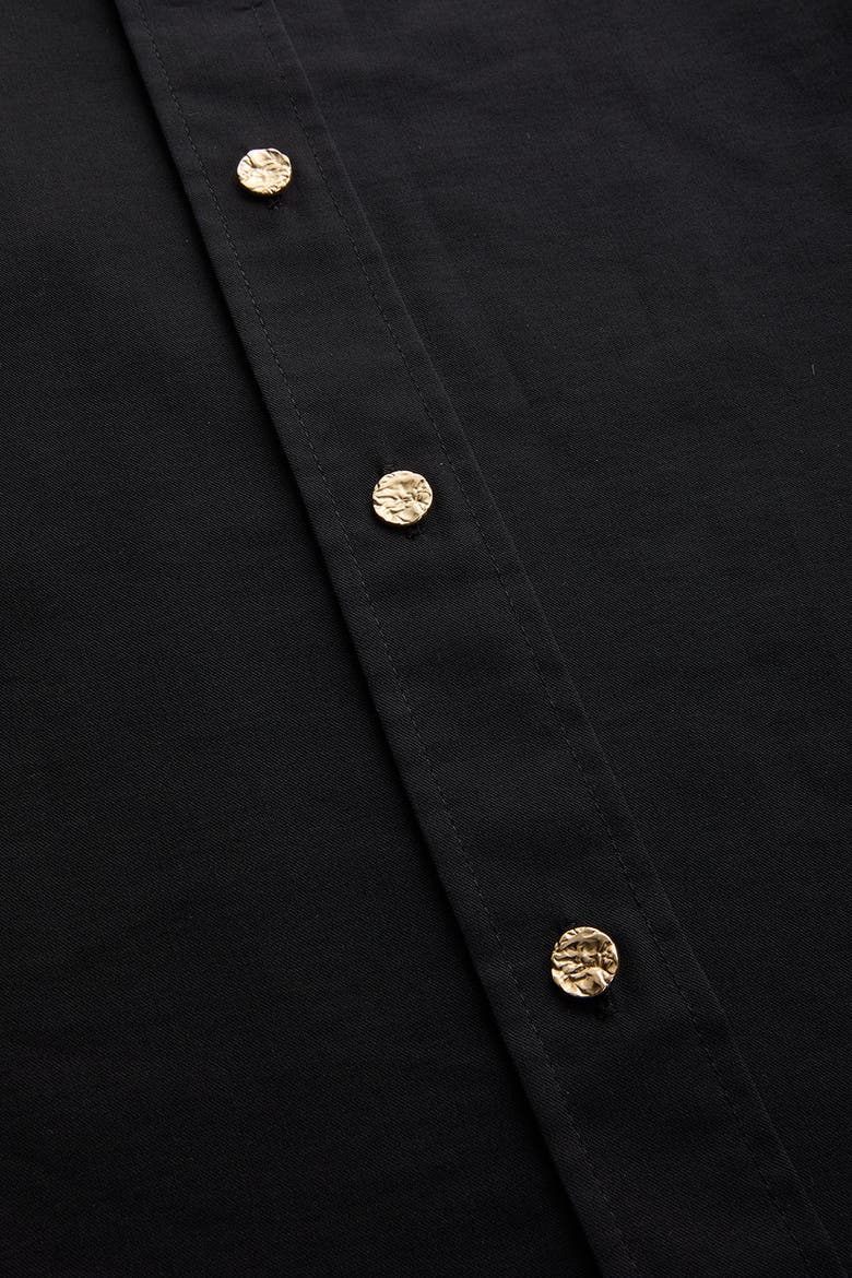 Jewel Cotton Shirt, Alternate, color, Black