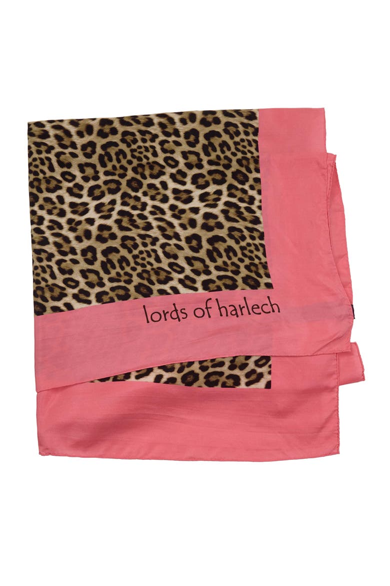 Leopard Womens Printed Scarf, Alternate, color, LEOPARD BROWN