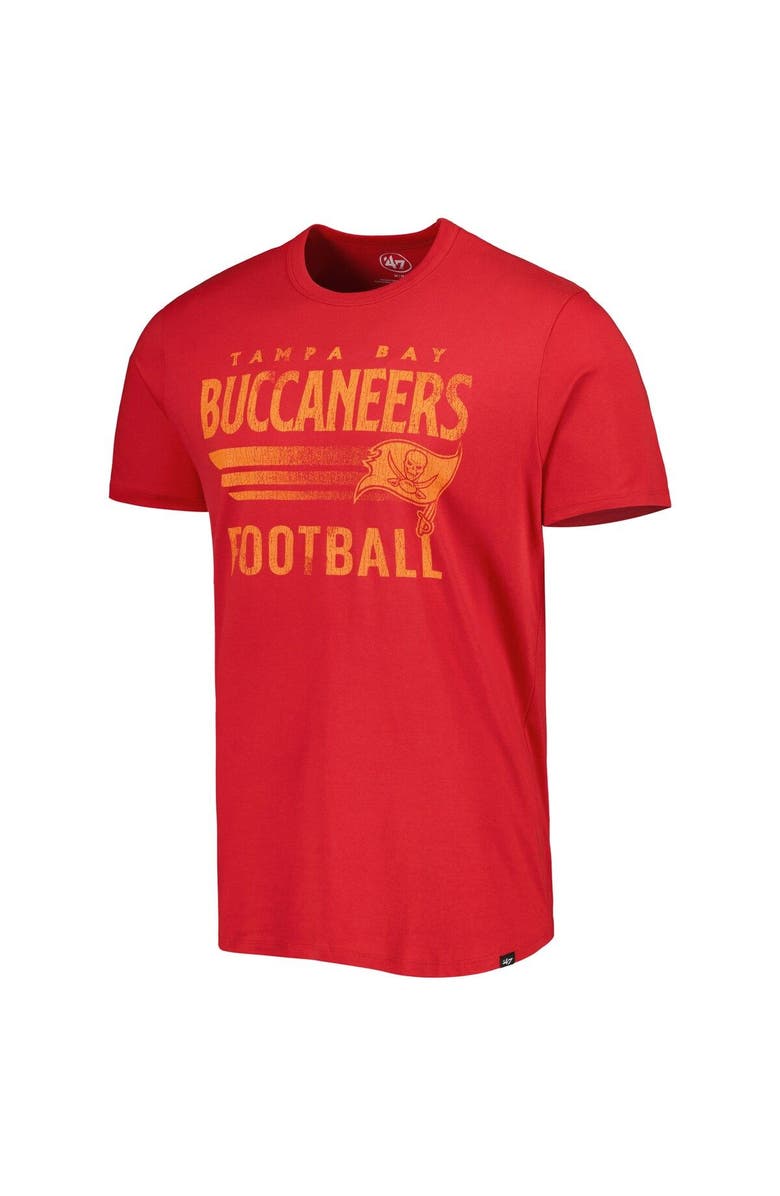 '47 Men's '47 Red Tampa Bay Buccaneers Wordmark Rider Franklin T-Shirt, Alternate, color, Red