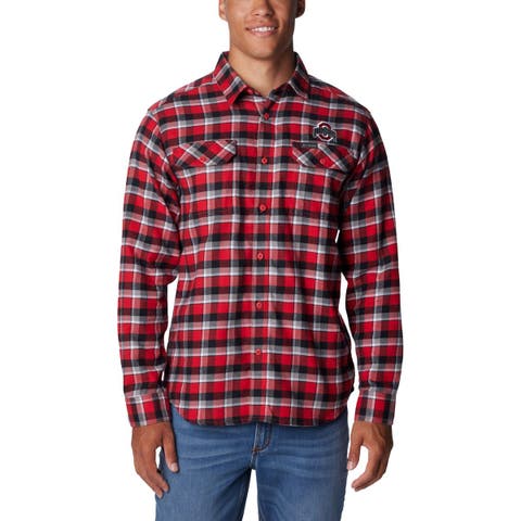 Scarlet Ohio State Buckeyes Flare Gun Flannel Long Sleeve Shirt
