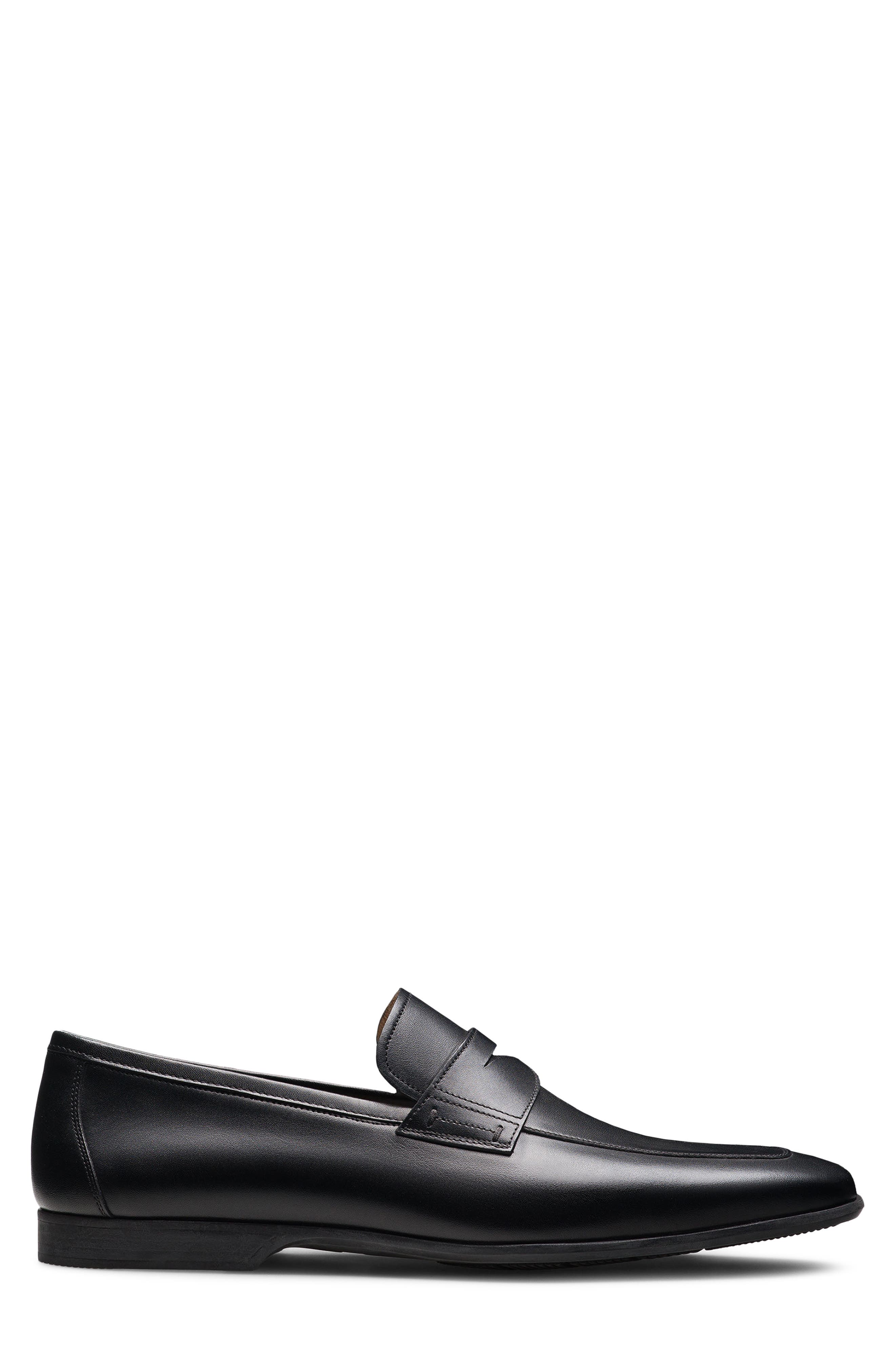 Magnanni Ramiro Penny Loafer, Alternate, color, Black