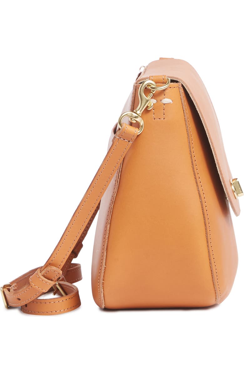 Clare V. Louis Leather Crossbody Bag, Alternate, color,