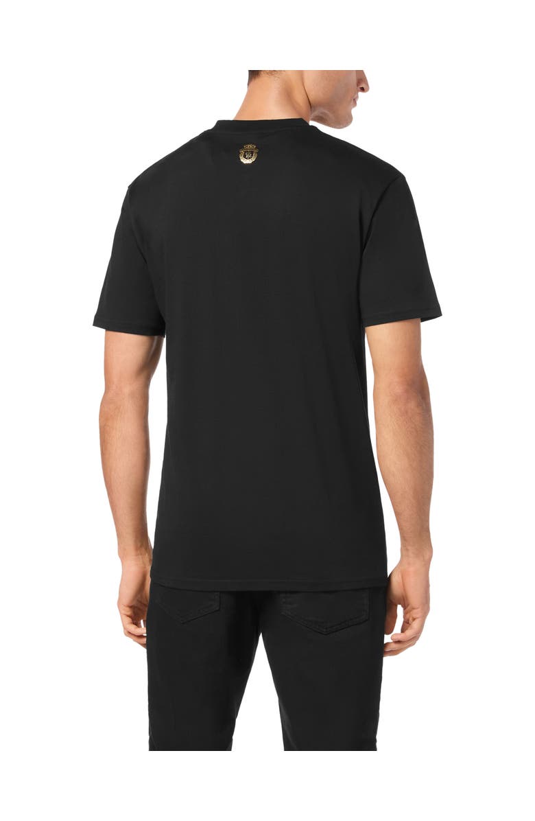 BILLIONAIRE T-Shirt Round Neck Logo Crest Men, Alternate, color, Black