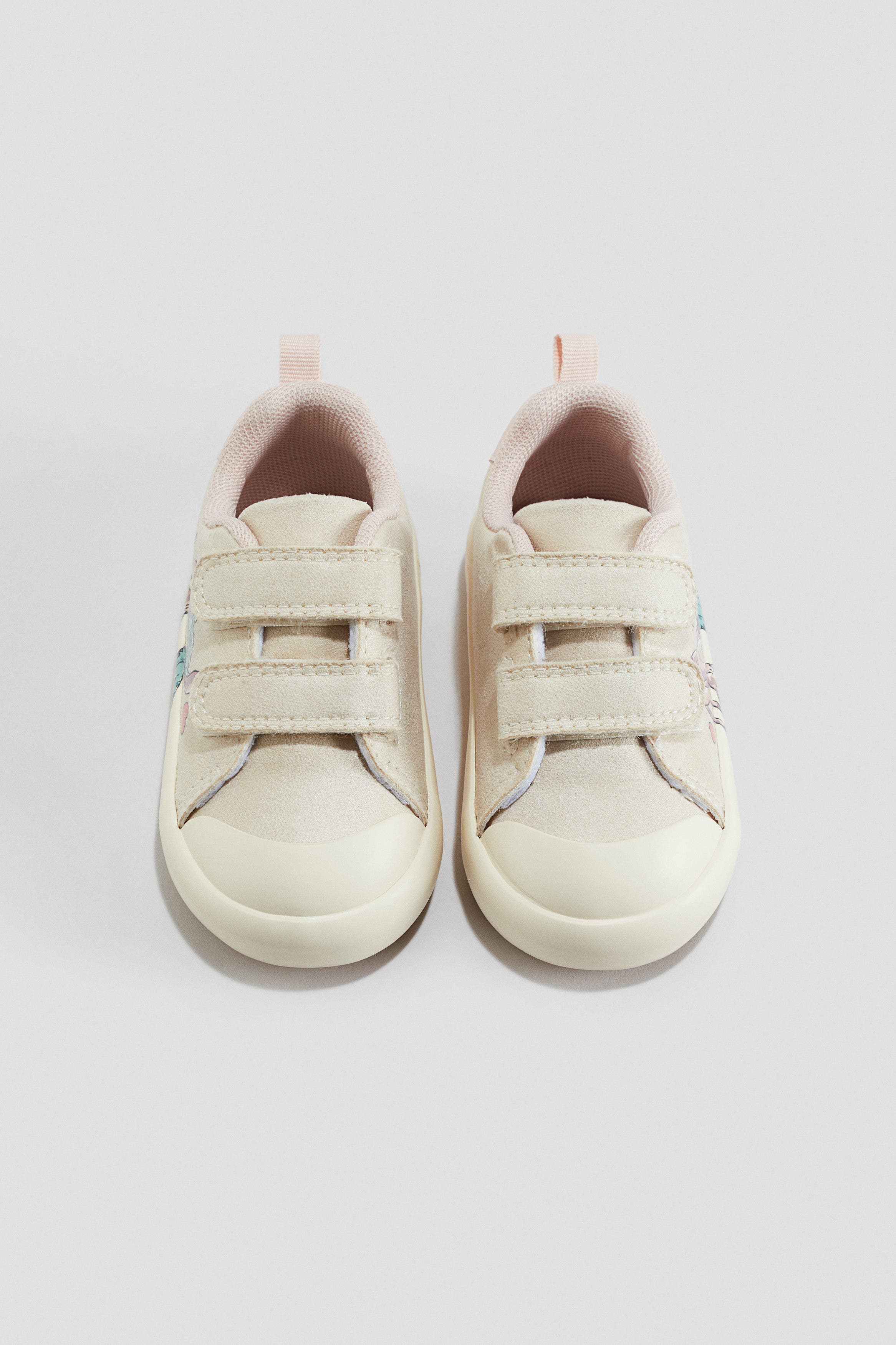 H&M Printed Trainers, Alternate, color, Light Beige/Lilo & Stitch