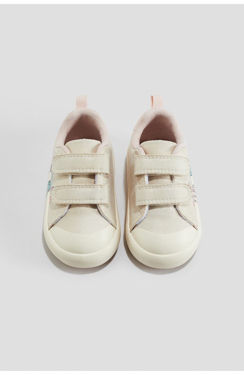 H&M Printed Trainers, Alternate, color, Light Beige/Lilo & Stitch