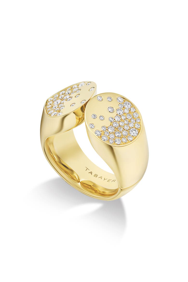 Oera Pavé Diamond Ring, Main, color, YELLOW GOLD