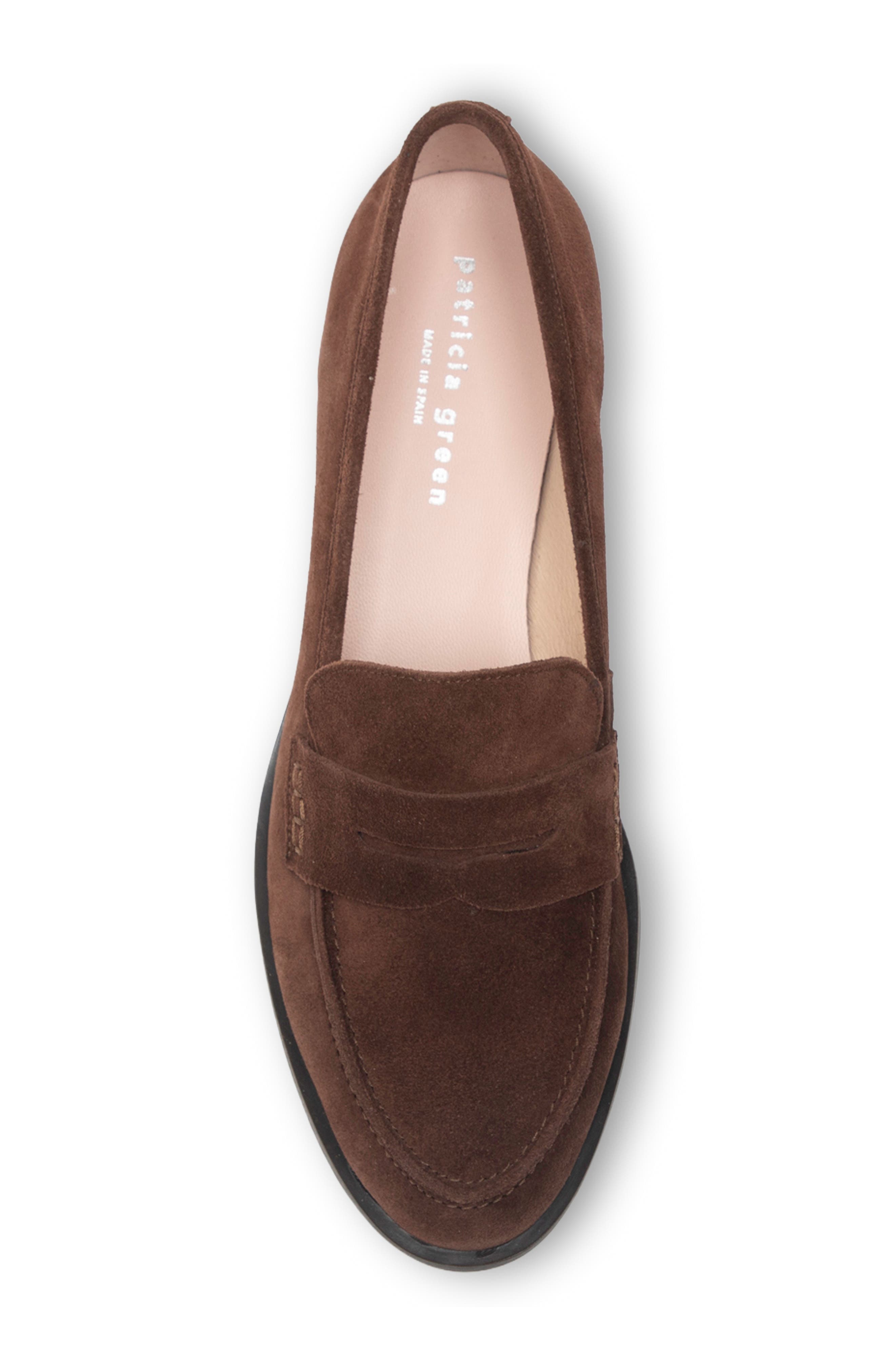 Vivienne Penny Loafer, Alternate, color, CHOCOLATE SUEDE