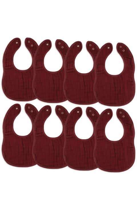 Muslin Bibs - Pack of 8