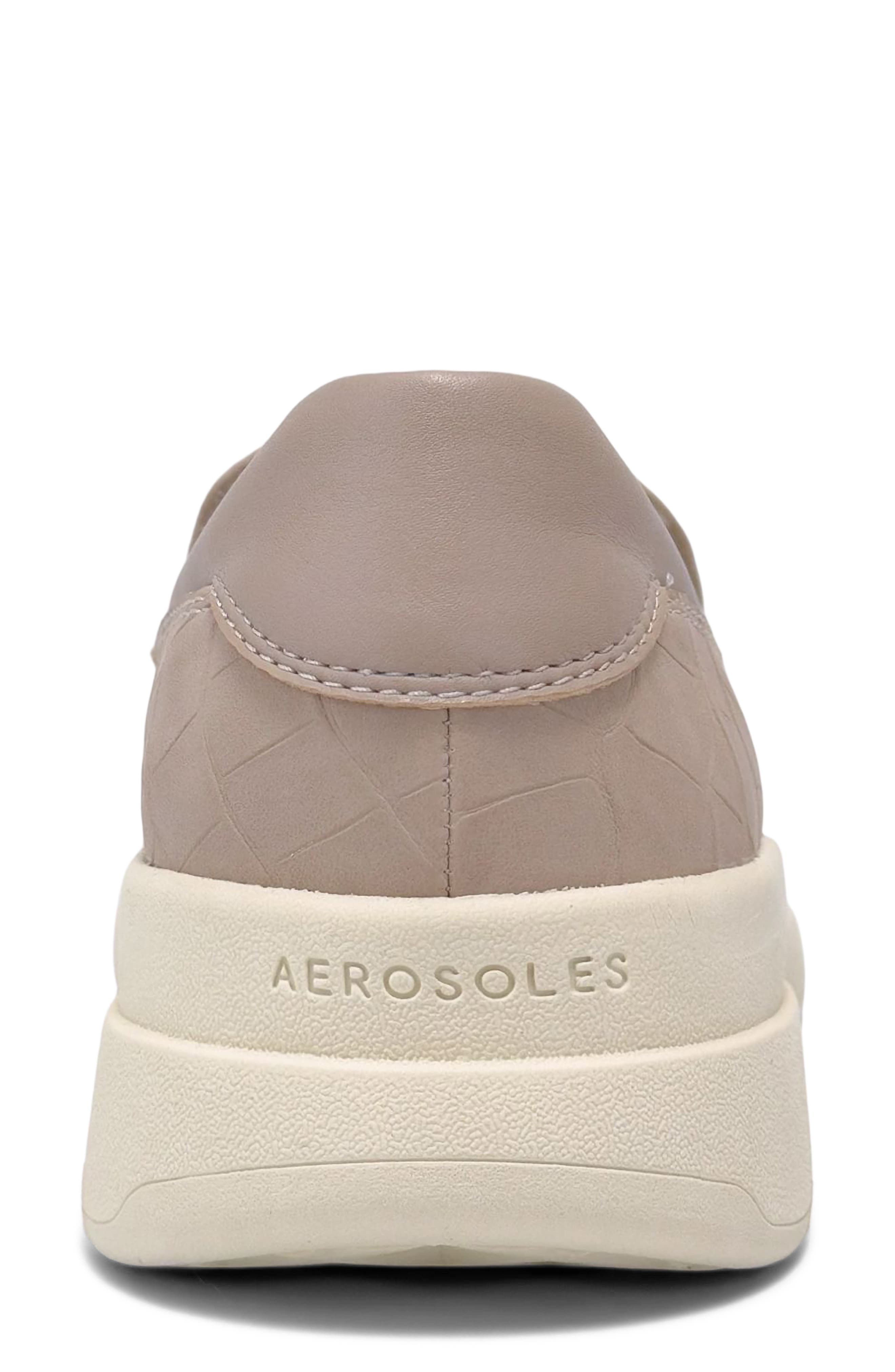 Aerosoles Felice Croc Embossed Sneaker, Alternate, color, 