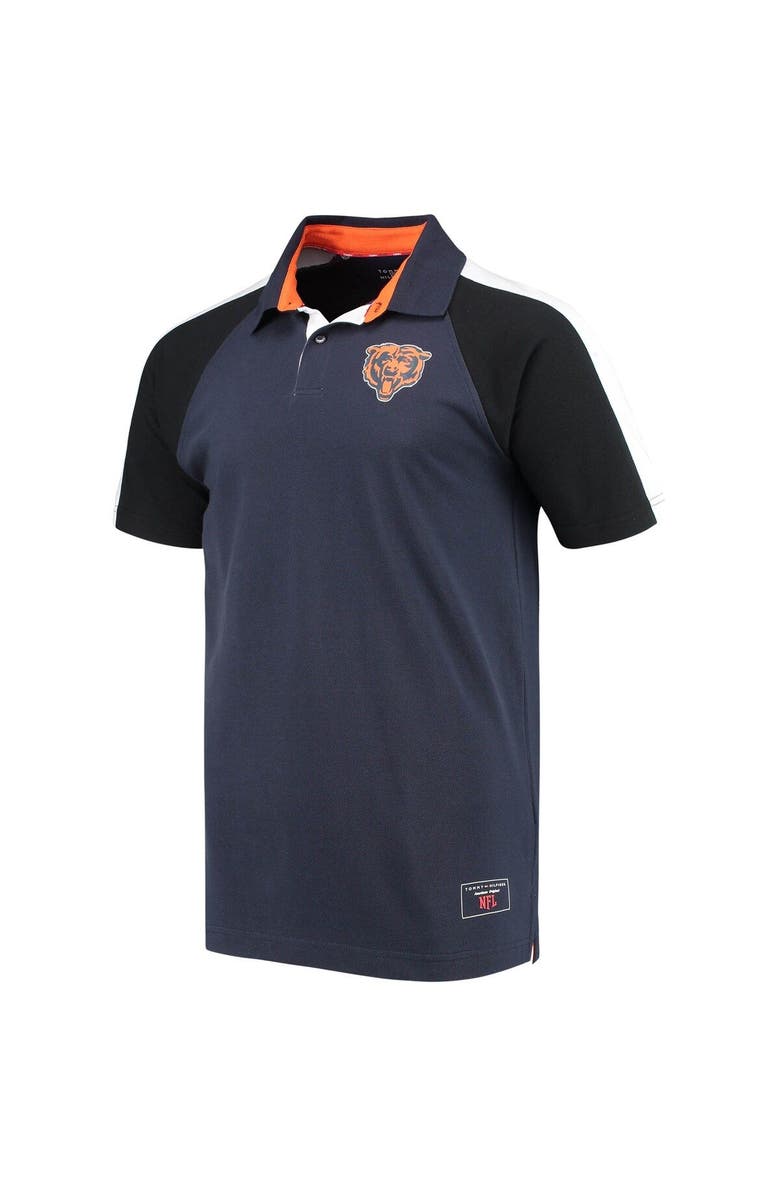Tommy Hilfiger Men's Tommy Hilfiger Navy/White Chicago Bears Holden Raglan Polo, Alternate, color, Navy
