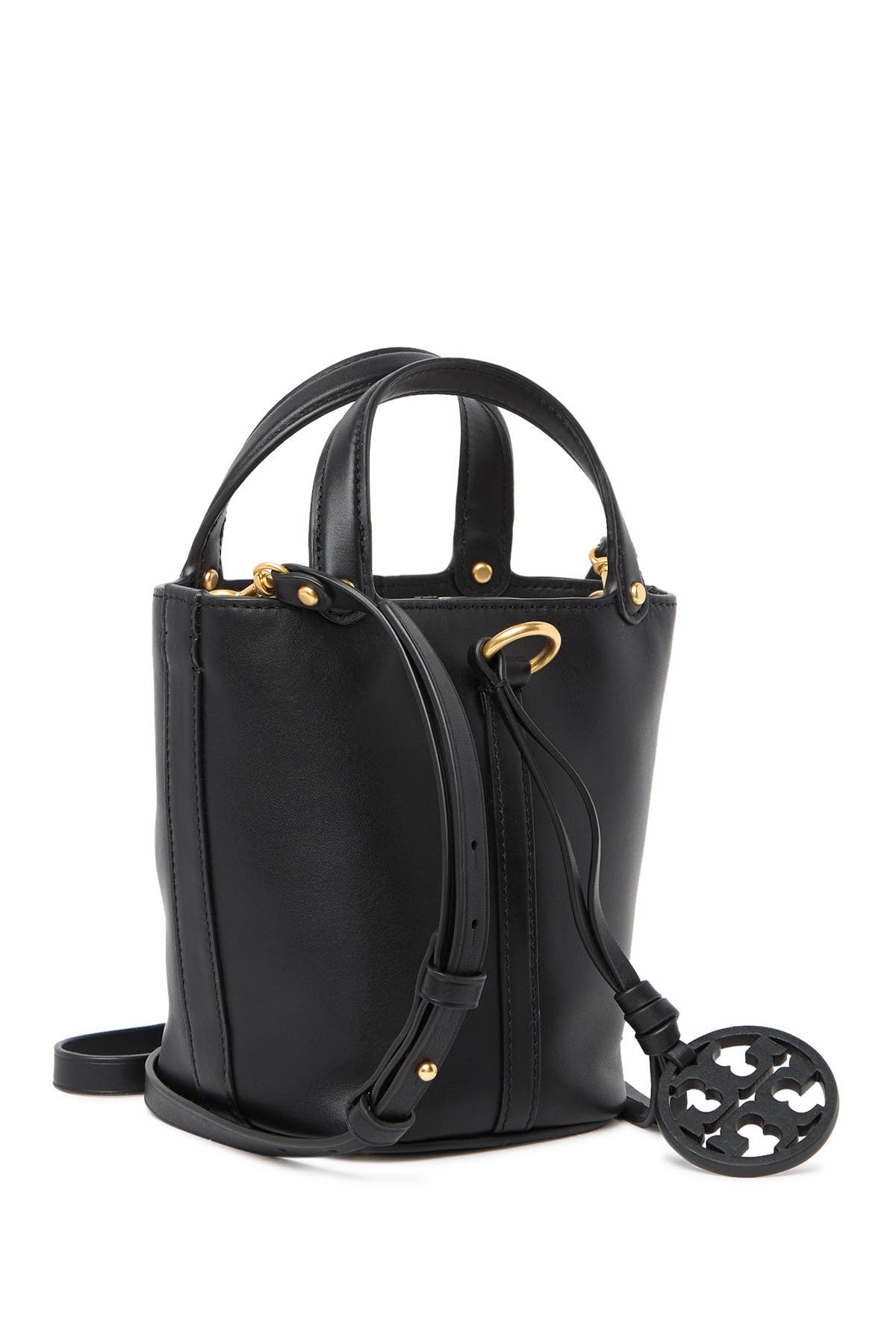 Tory Burch Mini Miller Leather Bucket Bag, Alternate, color, 