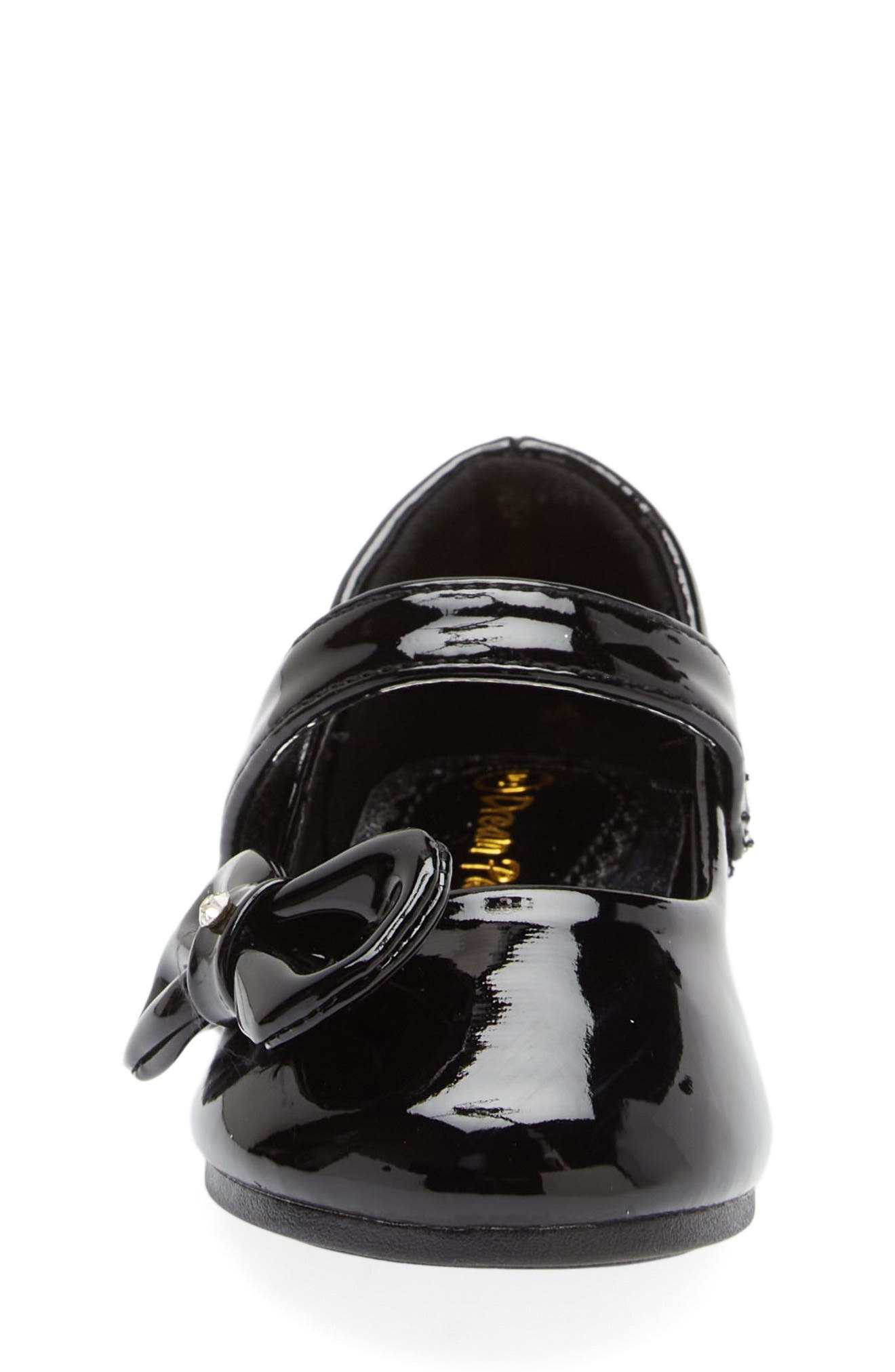 Kids' Angel Crystal Bow Mary Jane, Alternate, color, BLACK
