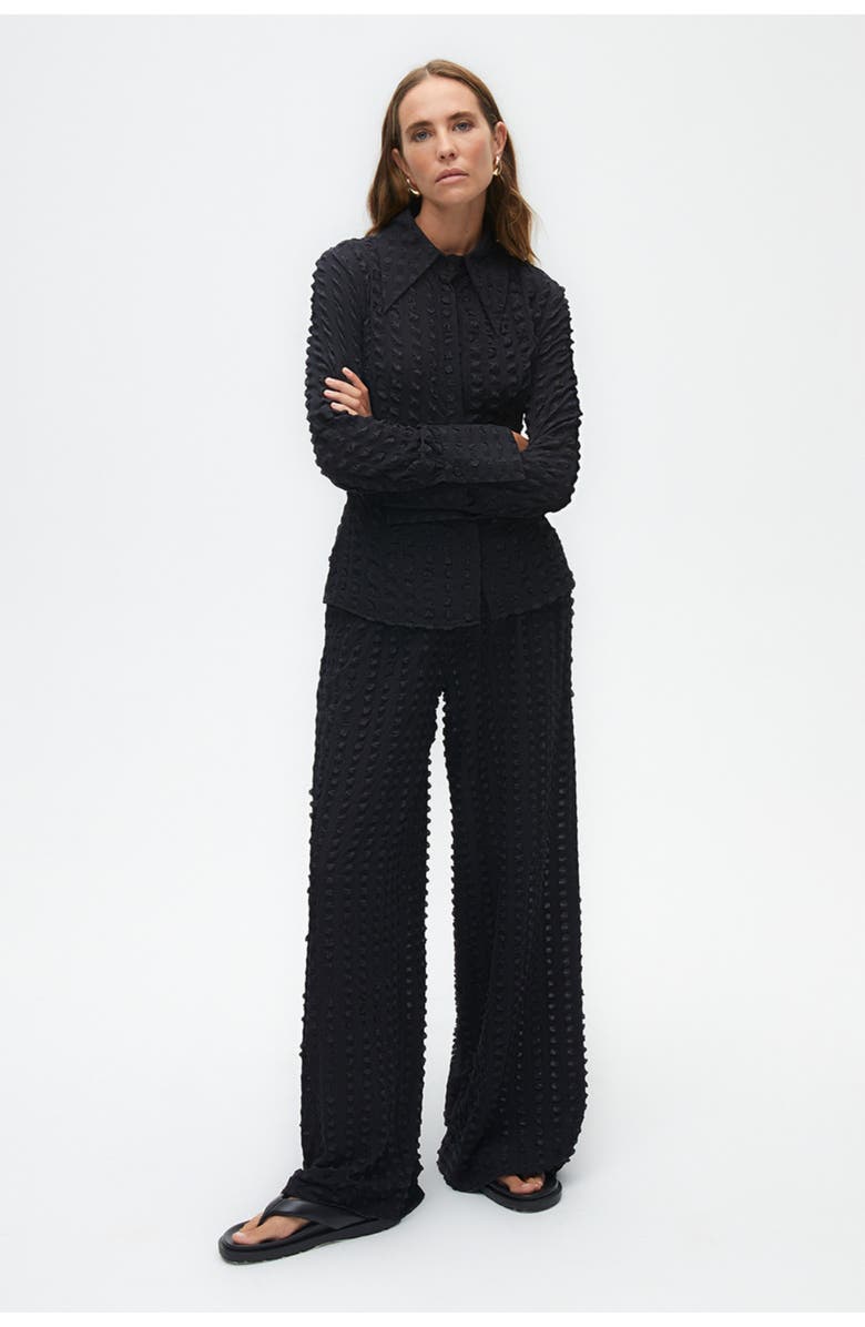 Nocturne Textured Wide Leg Pants, Alternate, color, 