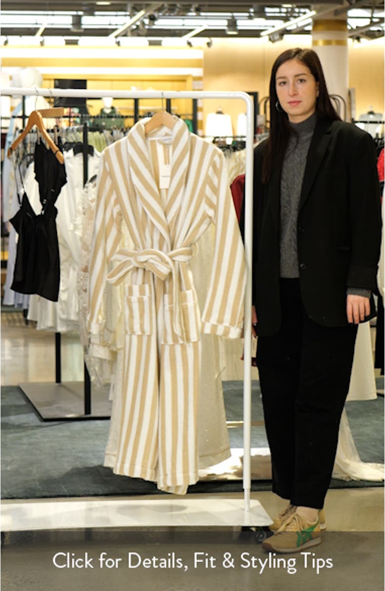 Stripe Hydrocotton Terry Robe