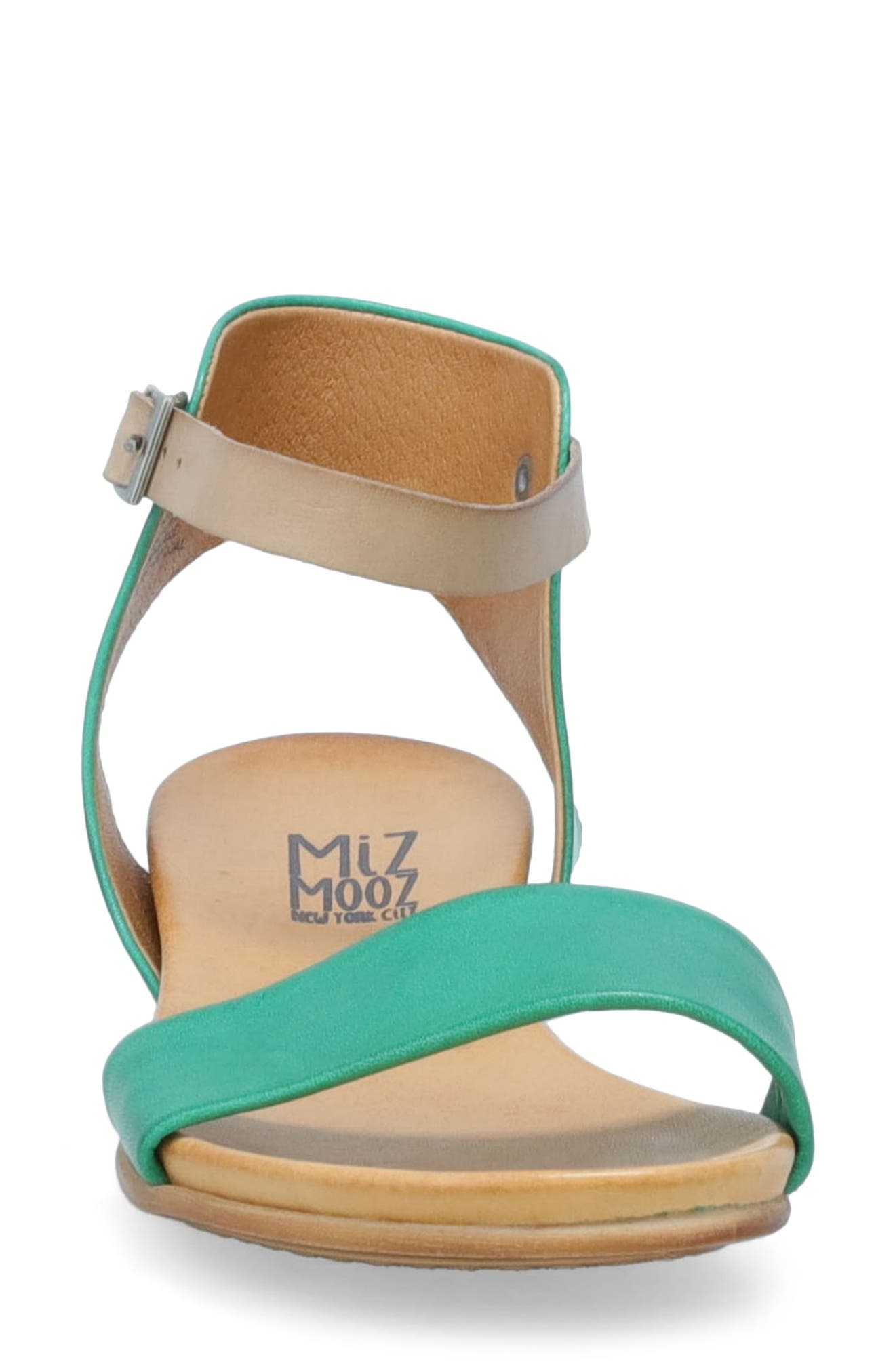 Miz Mooz Alanis Flat Sandal, Alternate, color, Emerald