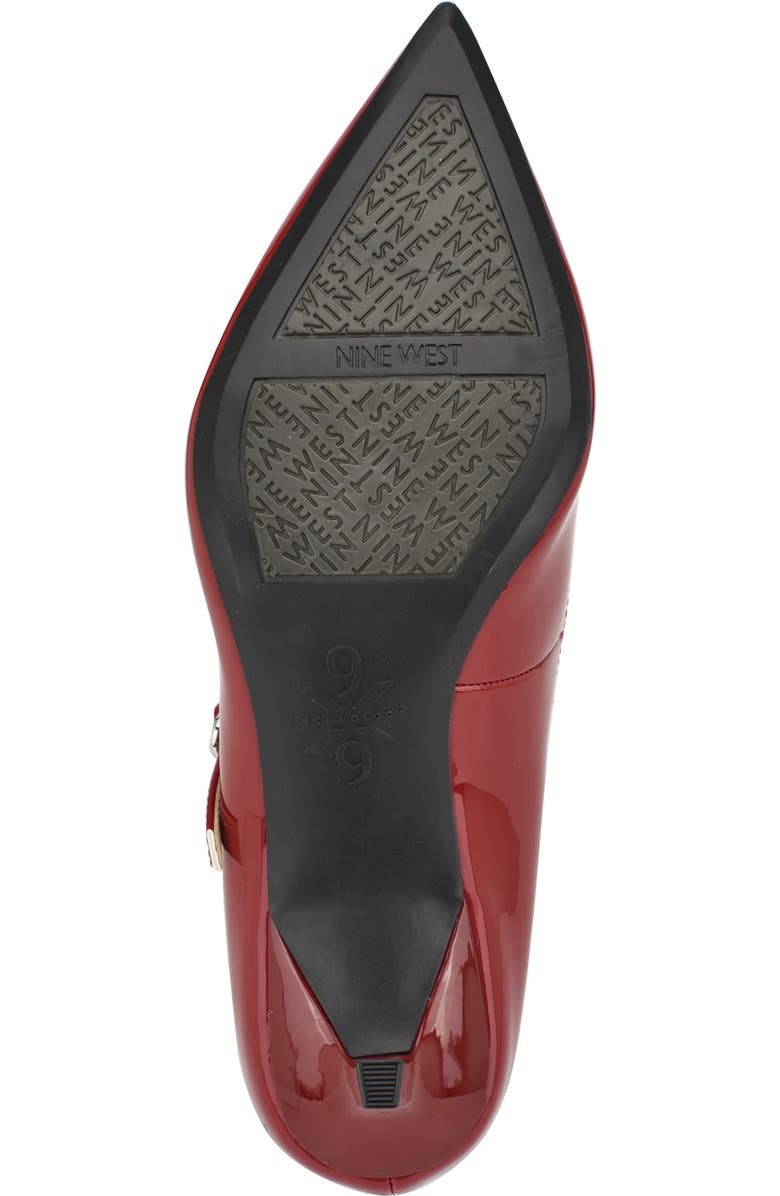 Nine West Hadey Pointed Toe Mary Jane Pump, Alternate, color, Medium Red