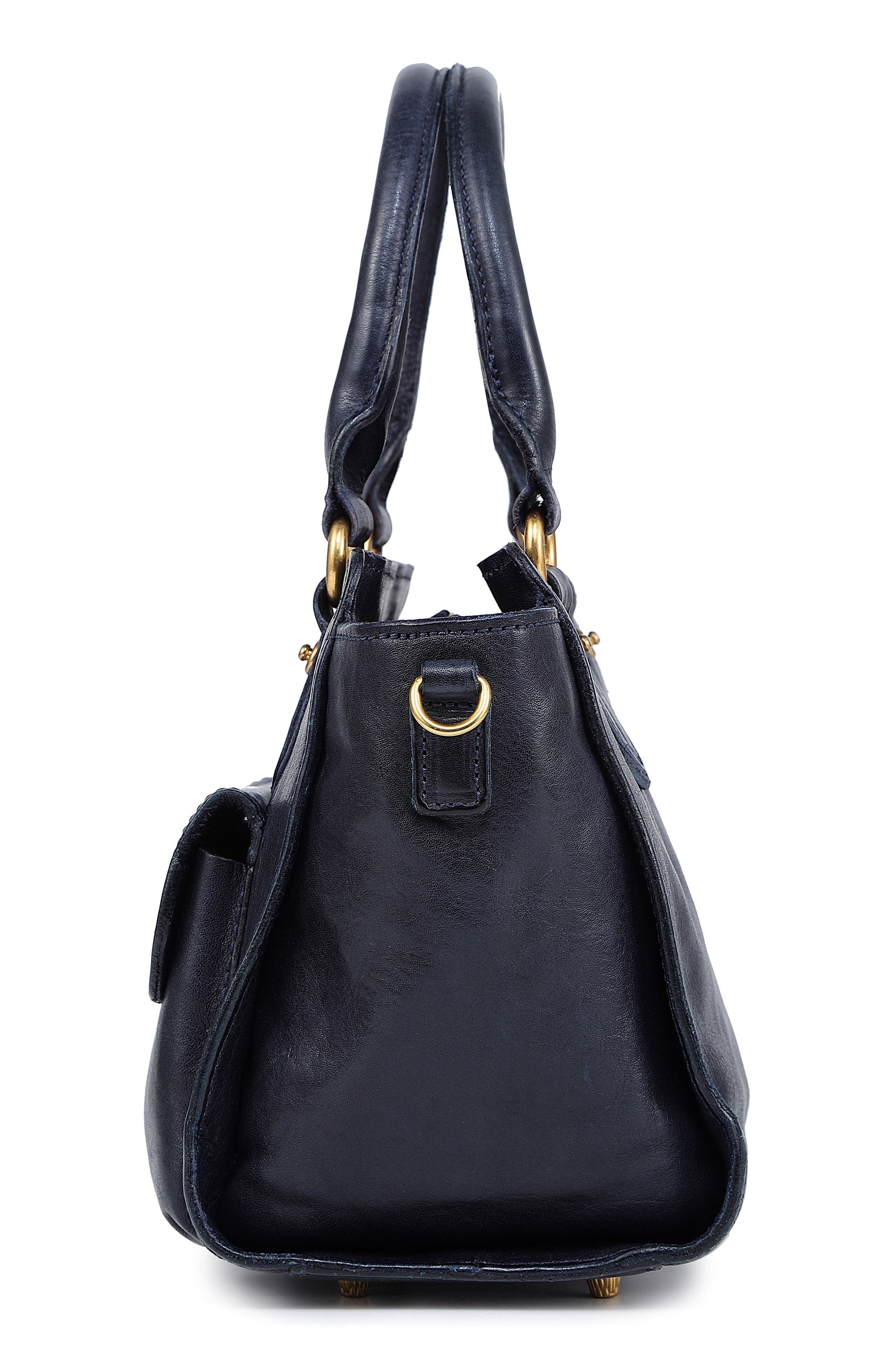 OLD TREND Pansy Mini Satchel Bag, Alternate, color, Navy