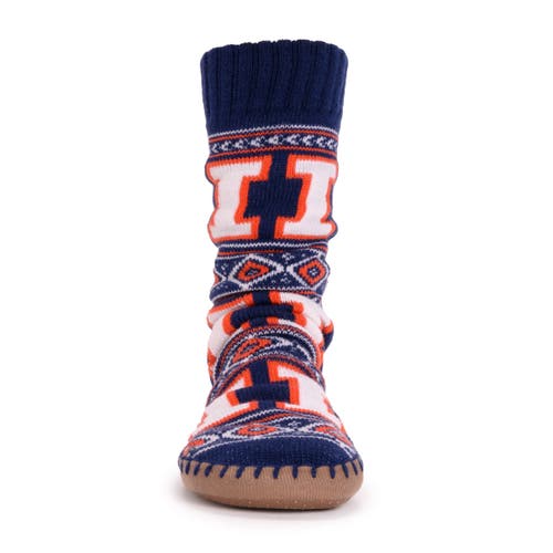 Muk Luks Gameday Slipper Socks In Blue